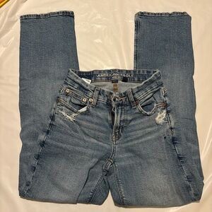 American Eagle Outfitters Blue Straight Leg Jeans Classic Style